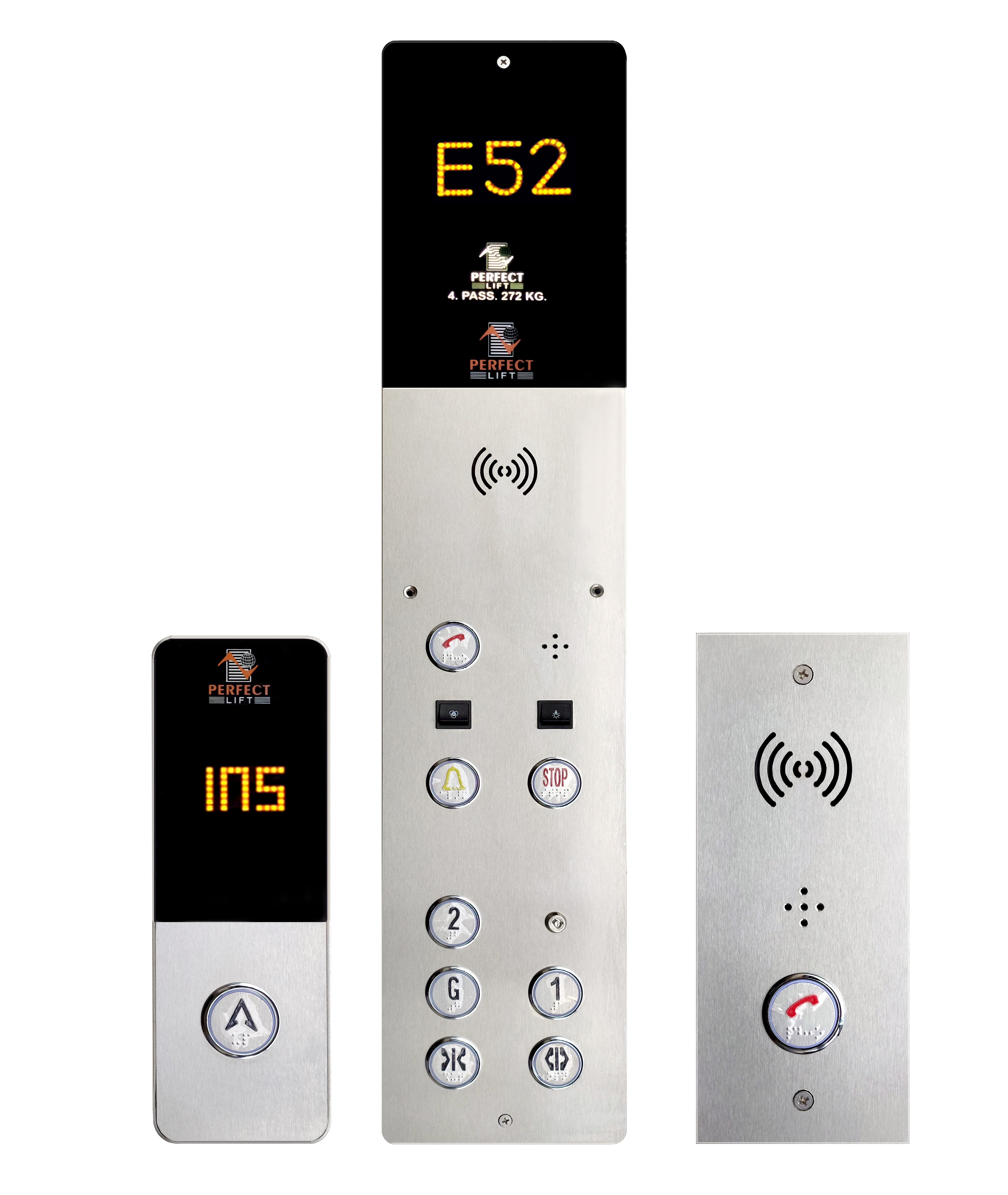 AAA elevator control panel E52 variant with advanced features